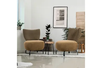 Lolya Fåtölj - Senapsgul/Natur - Möbler - Fåtölj & stolar - Fåtölj - Fåtölj utan armstöd