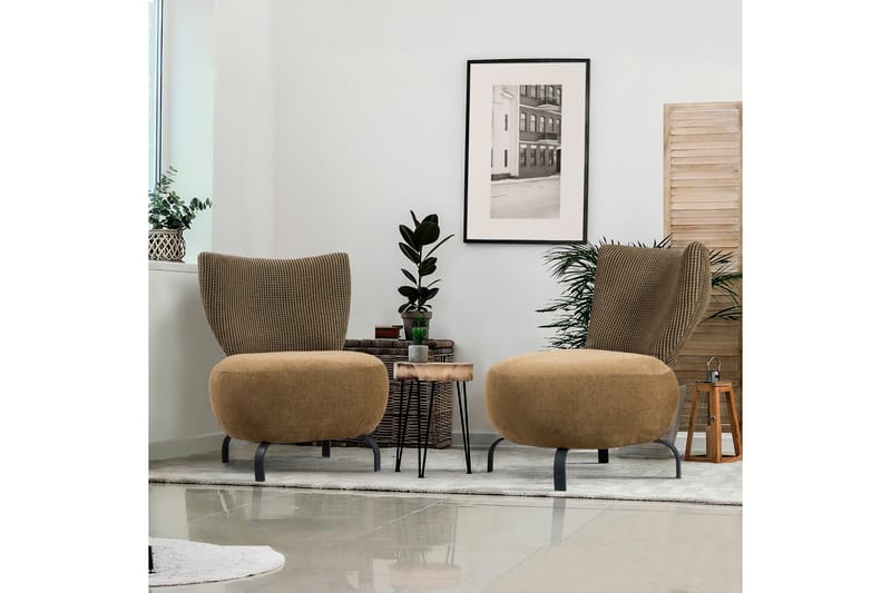 Lolya Fåtölj - Senapsgul/Natur - Möbler - Fåtölj & stolar - Fåtölj - Fåtölj utan armstöd