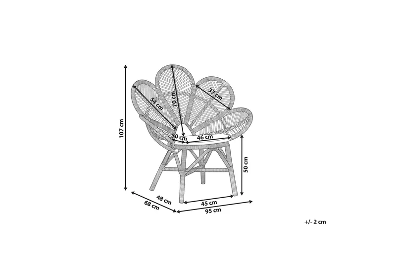Lorentine Fåtölj 2-pack - Rotting - Möbler - Fåtölj & stolar - Fåtölj - Fåtölj utan armstöd