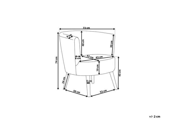 Odenzen Fåtölj - Vit - Möbler - Fåtölj & stolar - Fåtölj - Fåtölj utan armstöd