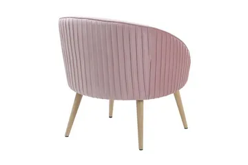 Skaten Sammetsfåtölj - Rosa - Möbler - Fåtölj & stolar - Fåtölj - Fåtölj utan armstöd