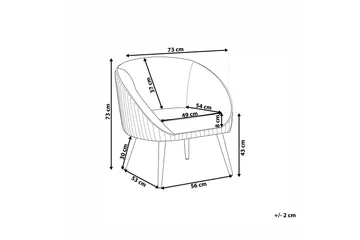 Skaten Sammetsfåtölj - Rosa - Möbler - Fåtölj & stolar - Fåtölj - Fåtölj utan armstöd