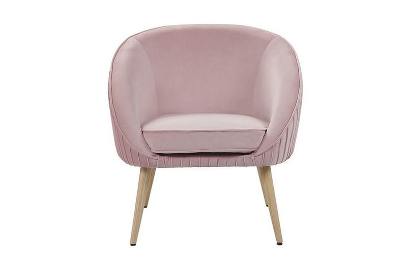Skaten Sammetsfåtölj - Rosa - Möbler - Fåtölj & stolar - Fåtölj - Fåtölj utan armstöd