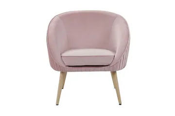 Skaten Sammetsfåtölj - Rosa - Möbler - Fåtölj & stolar - Fåtölj - Fåtölj utan armstöd