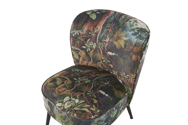 Vossem Fåtölj Djungelmönster - Mörkgrön - Möbler - Fåtölj & stolar - Fåtölj - Fåtölj utan armstöd