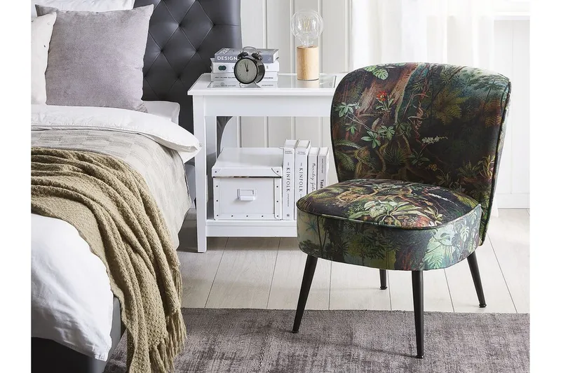 Vossem Fåtölj Djungelmönster - Mörkgrön - Möbler - Fåtölj & stolar - Fåtölj - Fåtölj utan armstöd