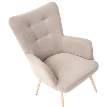 Fåtölj Vejle - Beige - Möbler - Fåtölj & stolar - Fåtölj - Fåtölj med fotpall