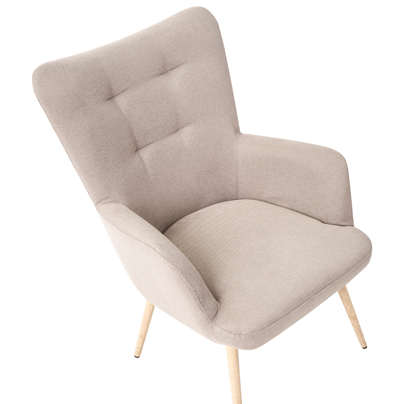 Fåtölj Vejle - Beige - Möbler - Fåtölj & stolar - Fåtölj - Fåtölj med fotpall