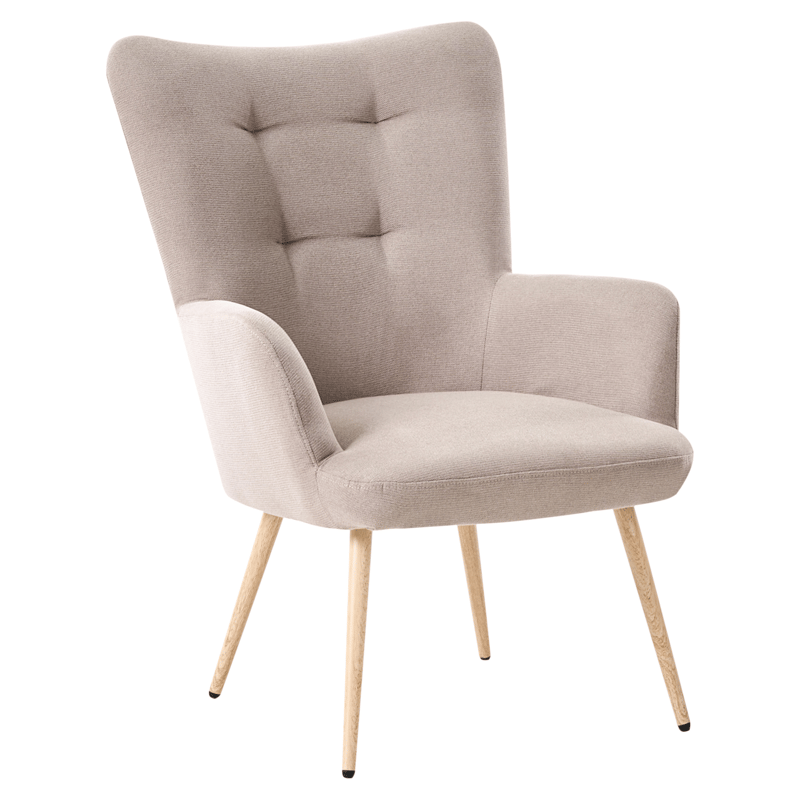 Fåtölj Vejle - Beige - Möbler - Fåtölj & stolar - Fåtölj - Fåtölj med fotpall
