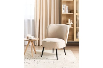 Fåtölj Voss - Beige, svart - Möbler - Fåtölj & stolar - Fåtölj - Fåtölj utan armstöd