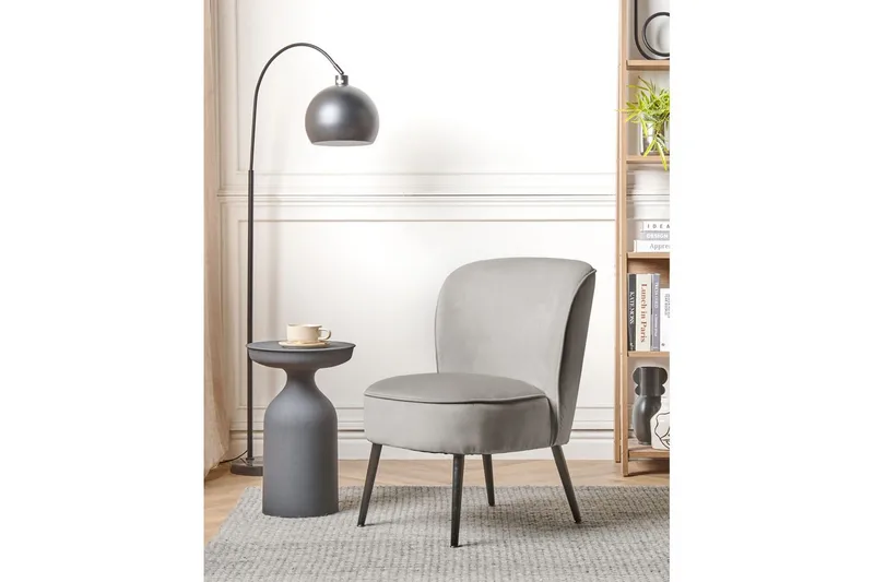 Fåtölj Voss - Grå, svart - Möbler - Fåtölj & stolar - Fåtölj - Fåtölj utan armstöd