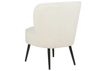Fåtölj Voss - Vit, Svart - Möbler - Fåtölj & stolar - Fåtölj - Fåtölj utan armstöd