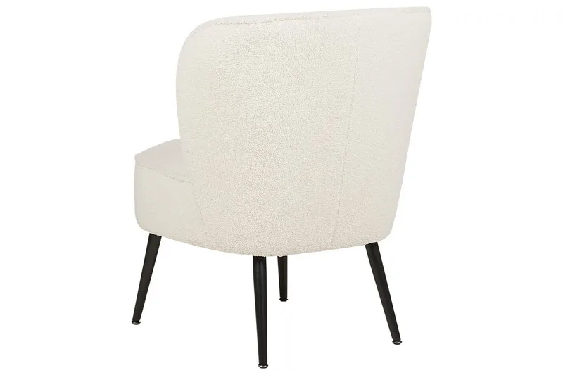 Fåtölj Voss - Vit, Svart - Möbler - Fåtölj & stolar - Fåtölj - Fåtölj utan armstöd