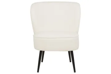 Fåtölj Voss - Vit, Svart - Möbler - Fåtölj & stolar - Fåtölj - Fåtölj utan armstöd