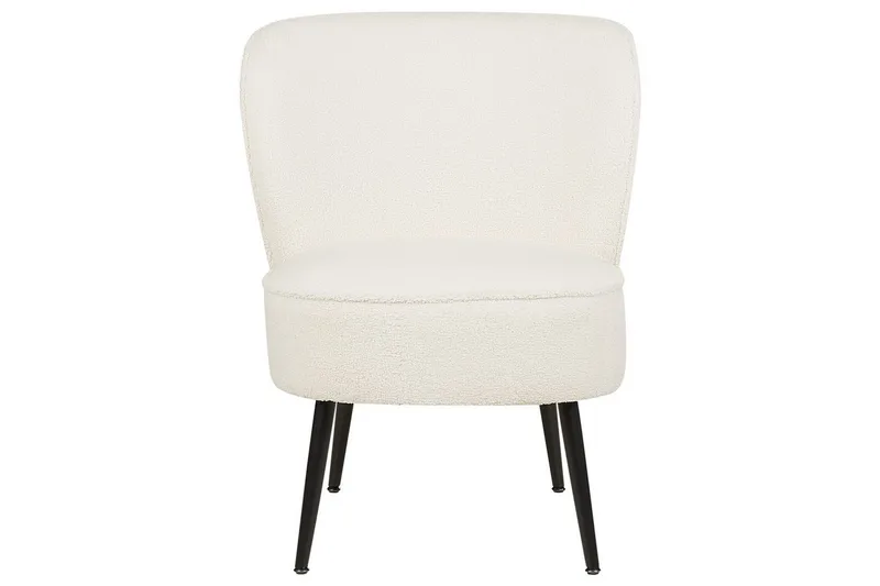 Fåtölj Voss - Vit, Svart - Möbler - Fåtölj & stolar - Fåtölj - Fåtölj utan armstöd