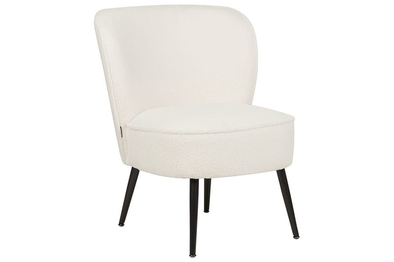 Fåtölj Voss - Vit, Svart - Möbler - Fåtölj & stolar - Fåtölj - Fåtölj utan armstöd