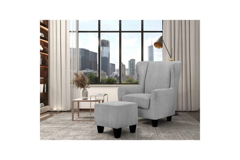 Fåtölj Zhili Grå - Grå - Möbler - Fåtölj & stolar - Fåtölj - Fåtölj utan armstöd