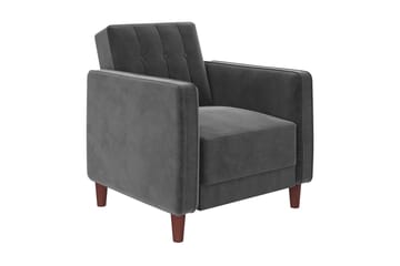 Fåtölj Pin Tufted - Grå - Möbler - Fåtölj & stolar - Fåtölj