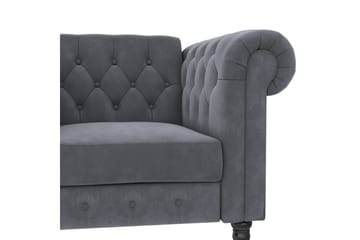 Fåtölj Felix Antracit, Sammet/Trä/Metall - Antracit, Sammet/Trä/Metall - Möbler - Fåtölj & stolar - Fåtölj