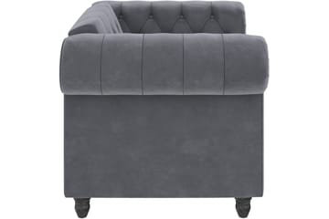 Fåtölj Felix Antracit, Sammet/Trä/Metall - Antracit, Sammet/Trä/Metall - Möbler - Fåtölj & stolar - Fåtölj