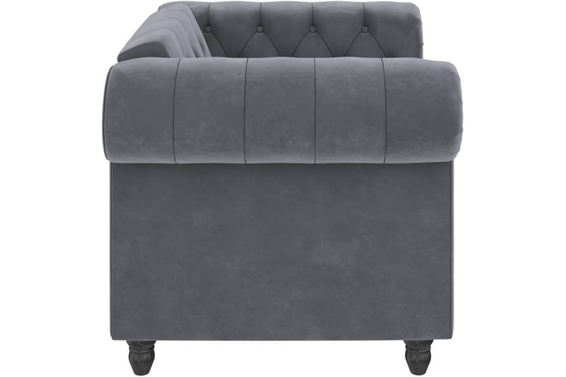 Fåtölj Felix Antracit, Sammet/Trä/Metall - Antracit, Sammet/Trä/Metall - Möbler - Fåtölj & stolar - Fåtölj