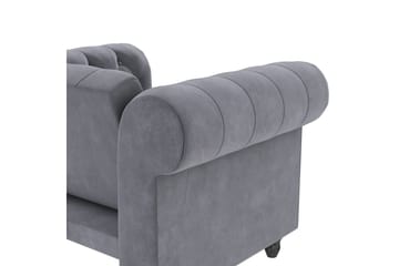 Fåtölj Felix Antracit, Sammet/Trä/Metall - Antracit, Sammet/Trä/Metall - Möbler - Fåtölj & stolar - Fåtölj