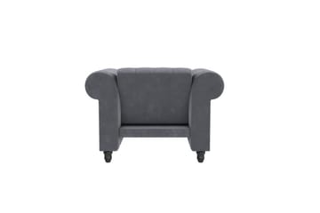 Fåtölj Felix Antracit, Sammet/Trä/Metall - Antracit, Sammet/Trä/Metall - Möbler - Fåtölj & stolar - Fåtölj