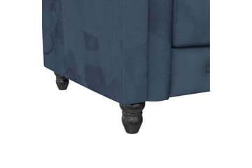 Fåtölj Felix Blå, Sammet/Trä/Metall - Blå, Sammet/Trä/Metall - Möbler - Fåtölj & stolar - Fåtölj