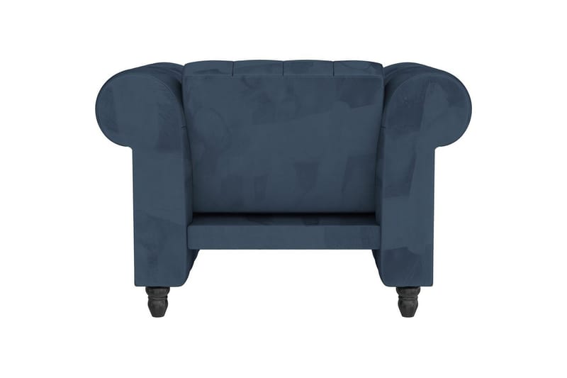 Fåtölj Felix Blå, Sammet/Trä/Metall - Blå, Sammet/Trä/Metall - Möbler - Fåtölj & stolar - Fåtölj