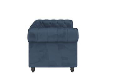 Fåtölj Felix Blå, Sammet/Trä/Metall - Blå, Sammet/Trä/Metall - Möbler - Fåtölj & stolar - Fåtölj