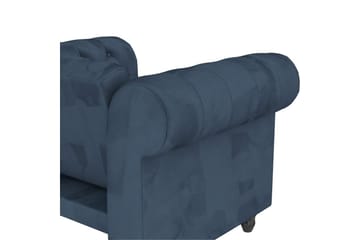 Fåtölj Felix Blå, Sammet/Trä/Metall - Blå, Sammet/Trä/Metall - Möbler - Fåtölj & stolar - Fåtölj