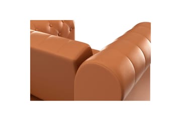 Fåtölj Felix Cognac, PU/tr�ä/metall - Cognac, PU/trä/metall - Möbler - Fåtölj & stolar - Fåtölj