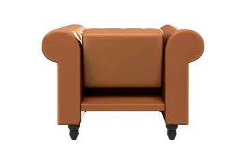 Fåtölj Felix Cognac, PU/trä/metall - Cognac, PU/trä/metall - Möbler - Fåtölj & stolar - Fåtölj