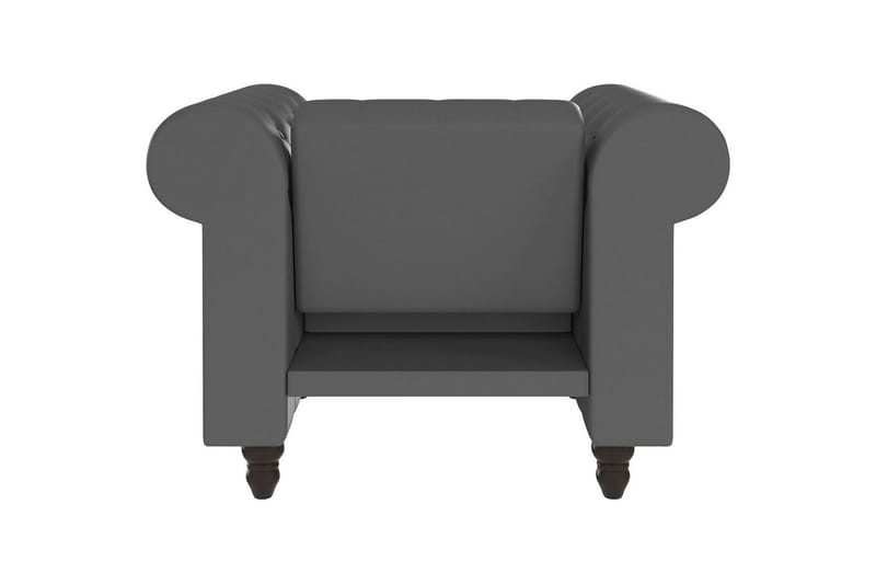 Fåtölj Felix Grå, PU/trä/metall - Grå, PU/trä/metall - Möbler - Fåtölj & stolar - Fåtölj