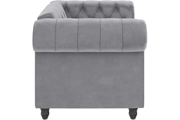 Fåtölj Felix Ljusgrå, Sammet/Trä/Metall - Ljusgrå, Sammet/Trä/Metall - Möbler - Fåtölj & stolar - Fåtölj