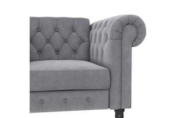 Fåtölj Felix Ljusgrå, Sammet/Trä/Metall - Ljusgrå, Sammet/Trä/Metall - Möbler - Fåtölj & stolar - Fåtölj