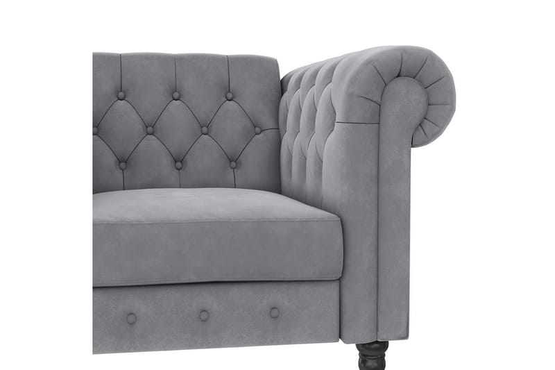 Fåtölj Felix Ljusgrå, Sammet/Trä/Metall - Ljusgrå, Sammet/Trä/Metall - Möbler - Fåtölj & stolar - Fåtölj