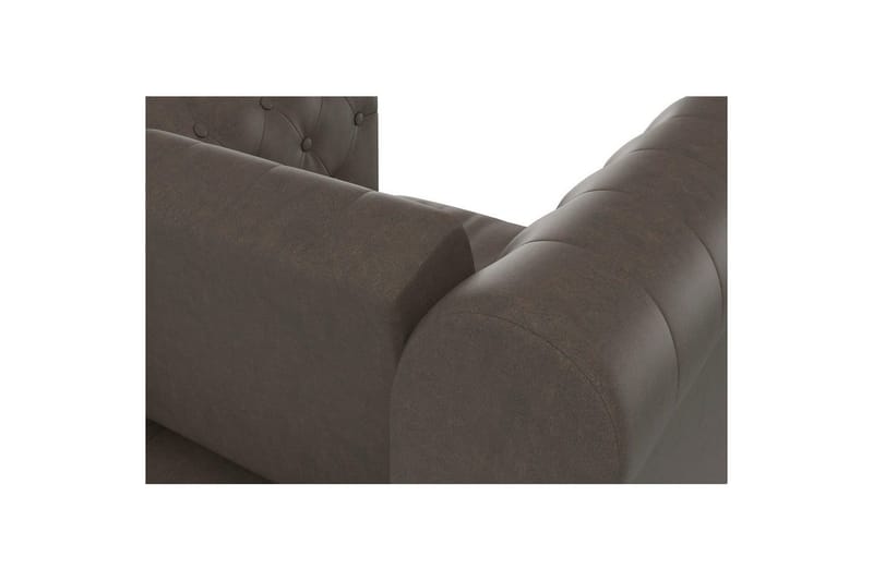 Fåtölj Felix Mörkbrun, Mikrofiber/Trä/Metall - Mörkbrun, Mikrofiber/Trä/Metall - Möbler - Fåtölj & stolar - Fåtölj