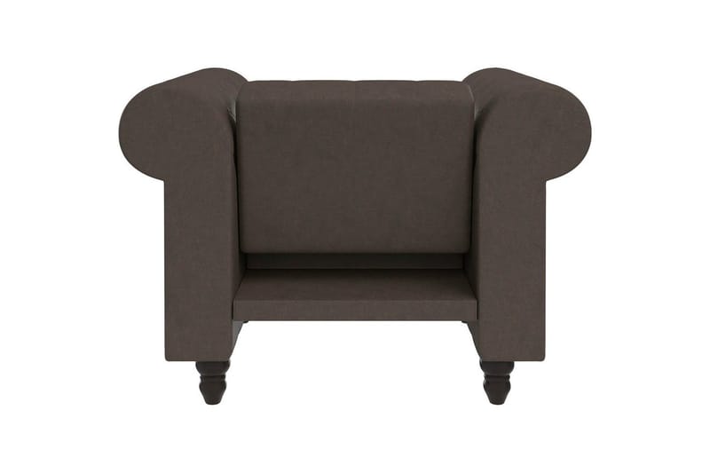 Fåtölj Felix Mörkbrun, Mikrofiber/Trä/Metall - Mörkbrun, Mikrofiber/Trä/Metall - Möbler - Fåtölj & stolar - Fåtölj