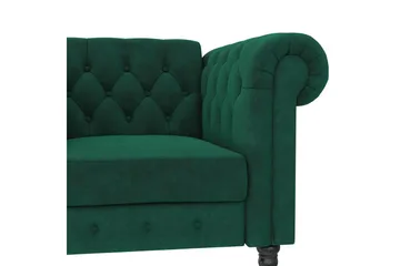 Fåtölj Felix Mörkgrön, Sammet/Trä/Metall - Mörkgrön, Sammet/Trä/Metall - Möbler - Fåtölj & stolar - Fåtölj