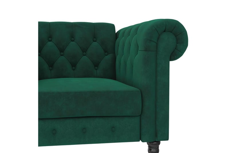 Fåtölj Felix Mörkgrön, Sammet/Trä/Metall - Mörkgrön, Sammet/Tr ä/Metall - Möbler - Fåtölj & stolar - Fåtölj