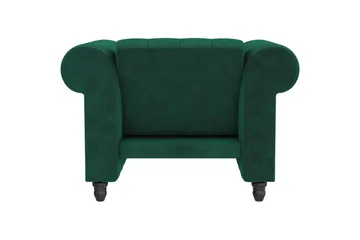 Fåtölj Felix Mörkgrön, Sammet/Trä/Metall - Mörkgrön, Sammet/Trä/Metall - Möbler - Fåtölj & stolar - Fåtölj