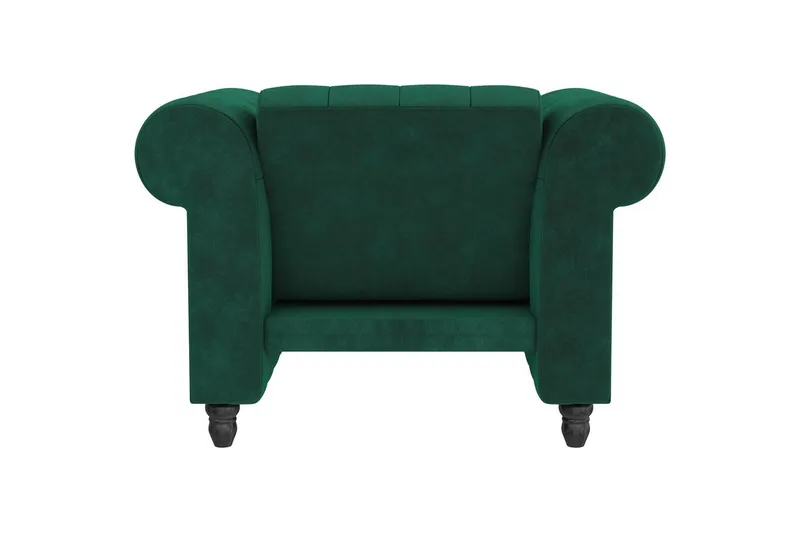 Fåtölj Felix Mörkgrön, Sammet/Trä/Metall - Mörkgrön, Sammet/Trä/Metall - Möbler - Fåtölj & stolar - Fåtölj