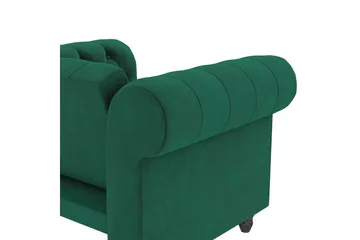 Fåtölj Felix Mörkgrön, Sammet/Trä/Metall - Mörkgrön, Sammet/Trä/Metall - Möbler - Fåtölj & stolar - Fåtölj