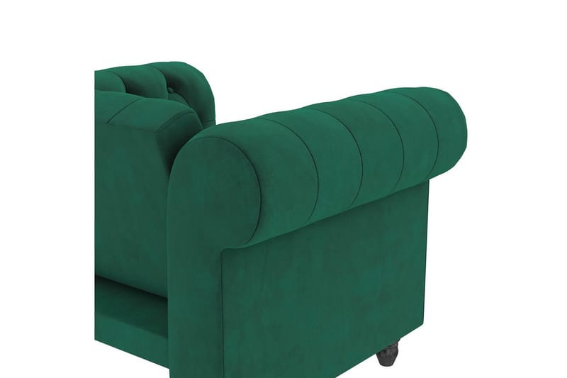 Fåtölj Felix Mörkgrön, Sammet/Trä/Metall - Mörkgrön, Sammet/Trä/Metall - Möbler - Fåtölj & stolar - Fåtölj