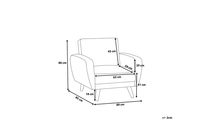 Florli Fåtölj - Svart - Möbler - Fåtölj & stolar - Fåtölj
