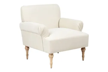 Fåtölj Fredros - Beige, ljust trä - Möbler - Fåtölj & stolar - Fåtölj