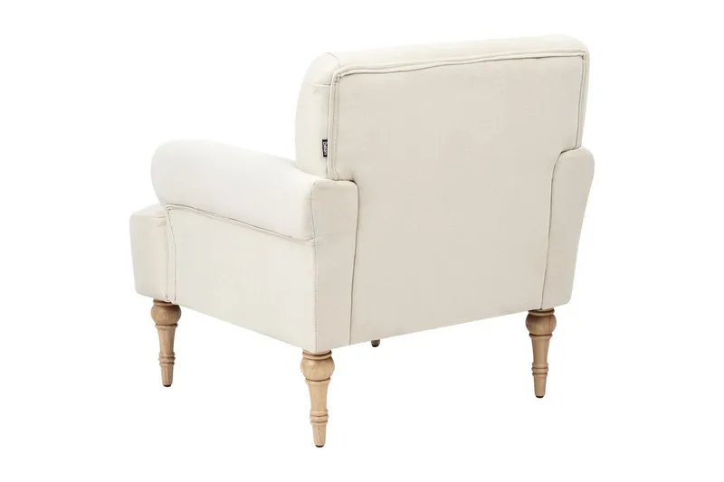 Fåtölj Fredros - Beige, ljust trä - Möbler - Fåtölj & stolar - Fåtölj