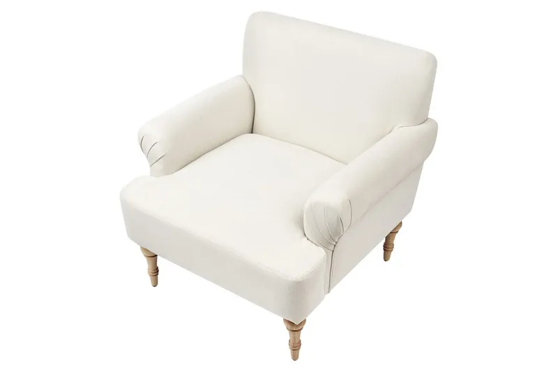 Fåtölj Fredros - Beige, ljust trä - Möbler - Fåtölj & stolar - Fåtölj