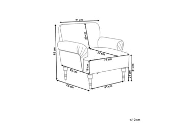 Fåtölj Fredros - Grönt, ljust trä - Möbler - Fåtölj & stolar - Fåtölj